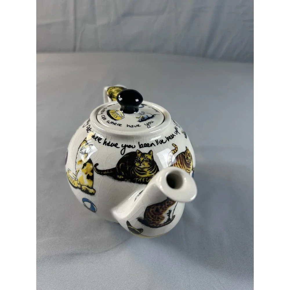 Cardew Design Cat Teapot Kitty‎ Tea Pussycat London Ceramic Small Teapot